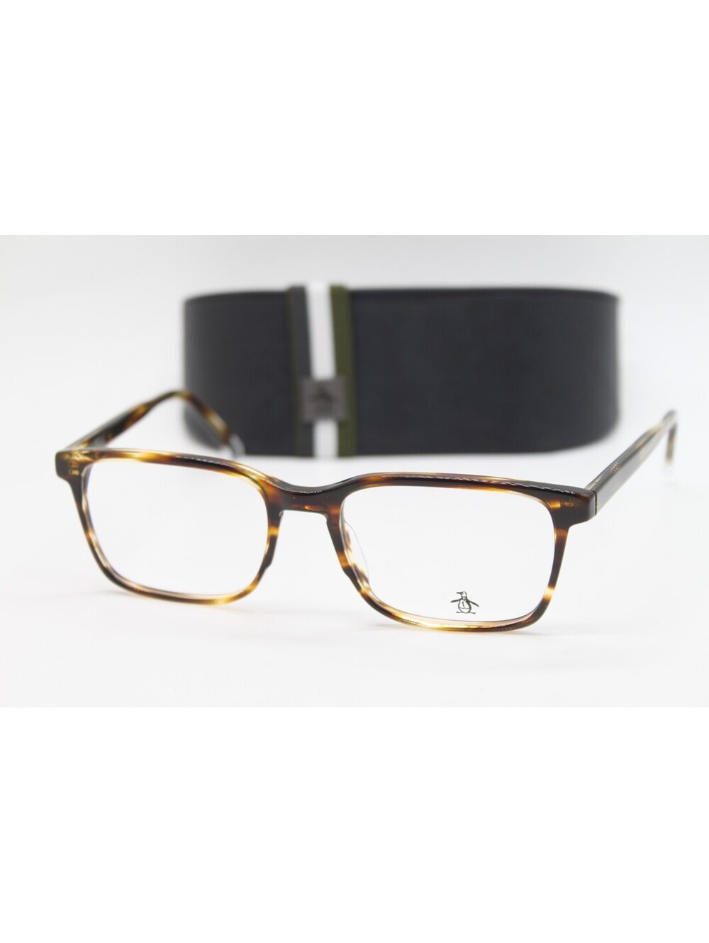 NEW PENGUIN THE SAUL TO TORTOISE AUTHENTIC EYEGLASSES W/CASE 55-19